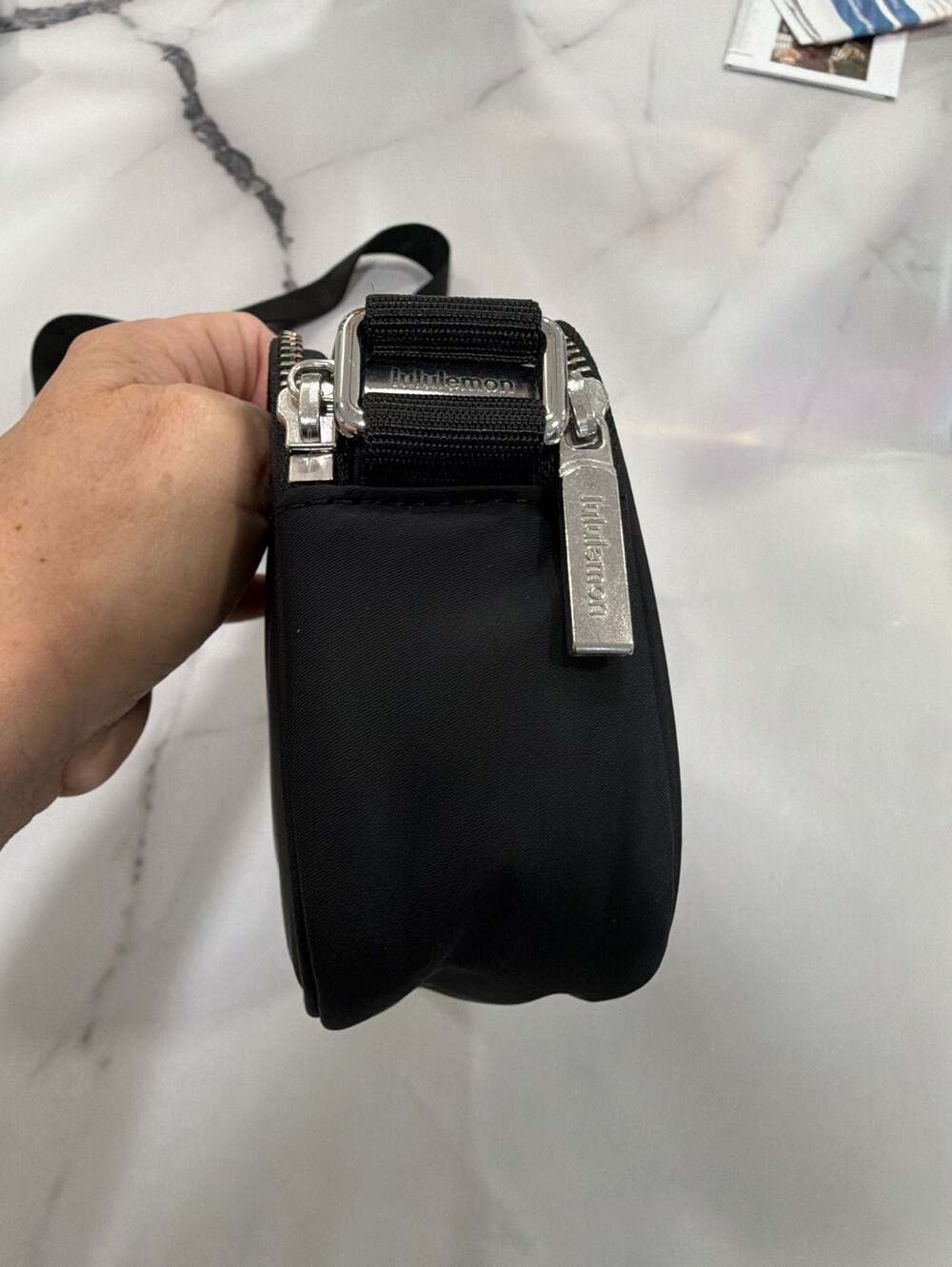 Lululemon City Essentials Small Shoulder Bag Black Crossbody - Picture 6 of 7